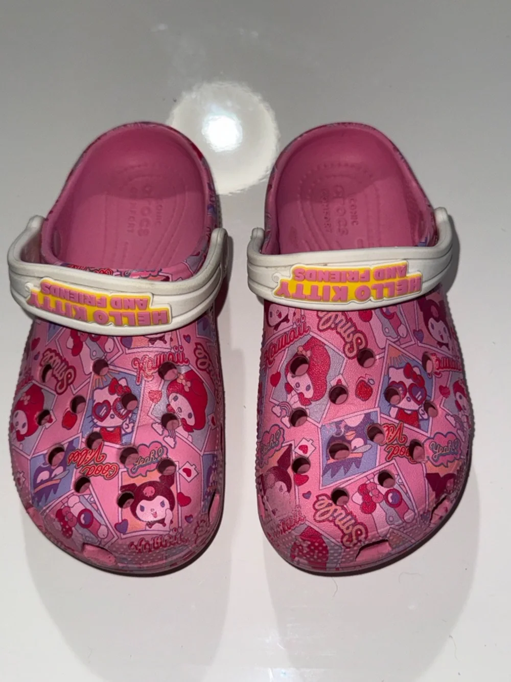 Crocs Hello Kitty and Friends Classic Pink Clogs CROCS Youth Girl Size C 13